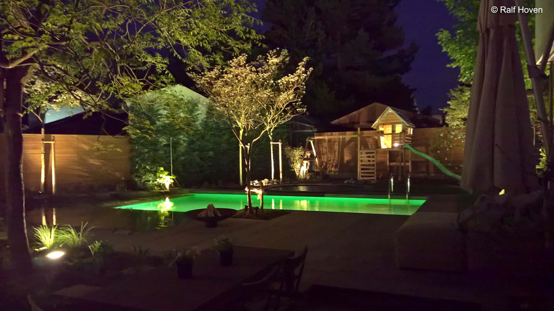 Gartengestaltung Frechen Licht modern