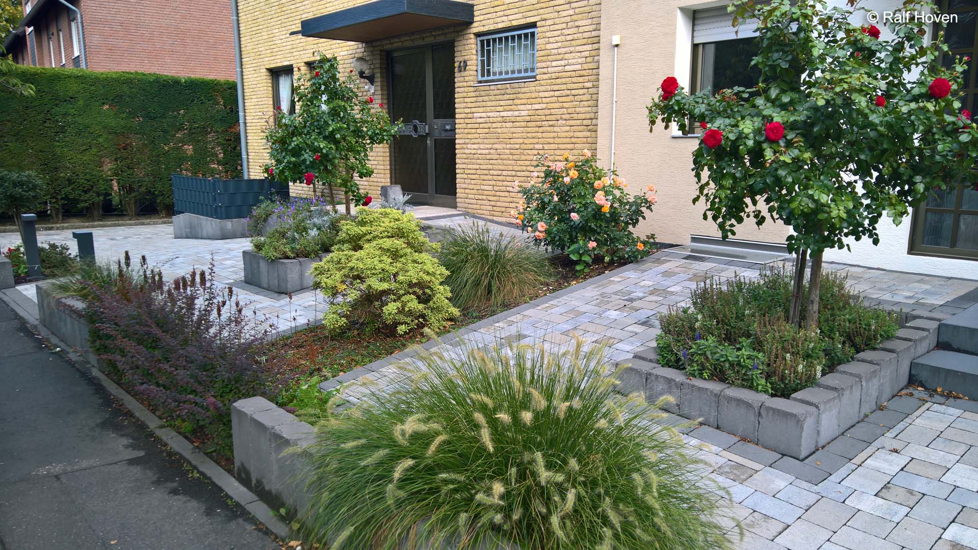 Gartengestaltung in Köln Wege Terrassen Betonstein Kann